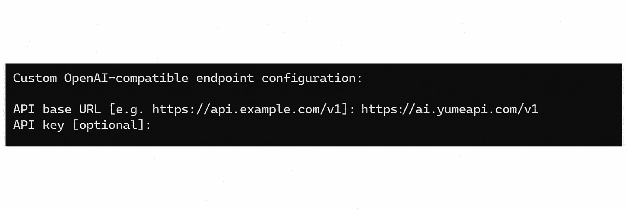 填写 API Key